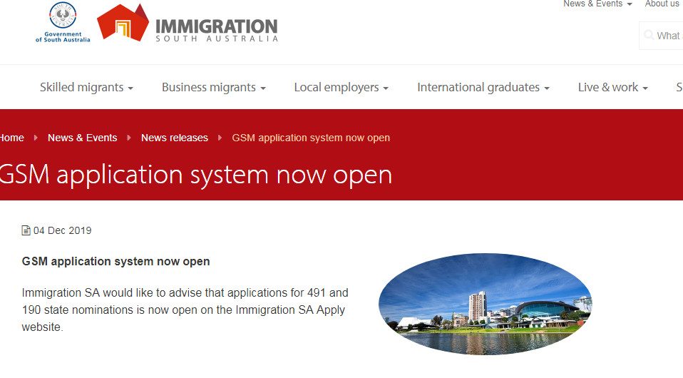 重磅！澳大利亞南澳州擔(dān)保正式開(kāi)放申請(qǐng)！
